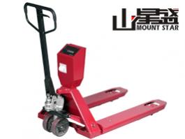 針式微型打印手拉叉車秤 貨物搬運輸庫存管理稱重搬運一體液壓手拖地牛秤